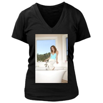 Beverley Mitchell Women's Deep V-Neck TShirt