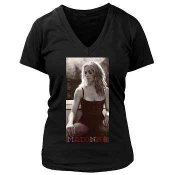 Madonna Women's Deep V-Neck TShirt