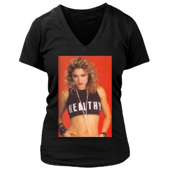 Madonna Women's Deep V-Neck TShirt