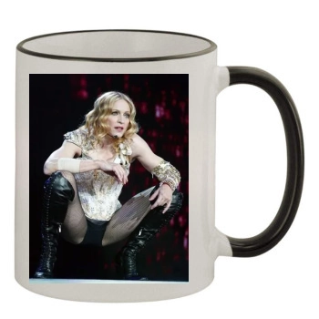 Madonna 11oz Colored Rim & Handle Mug