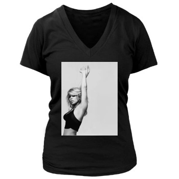 Billie Piper Women's Deep V-Neck TShirt