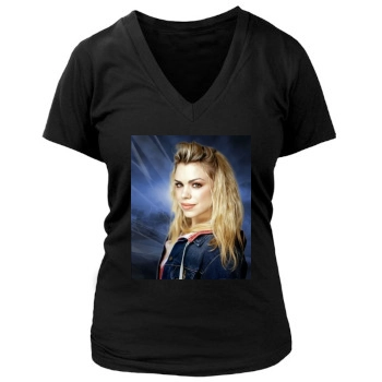 Billie Piper Women's Deep V-Neck TShirt