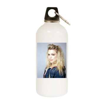 Billie Piper White Water Bottle With Carabiner