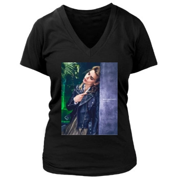 Billie Piper Women's Deep V-Neck TShirt