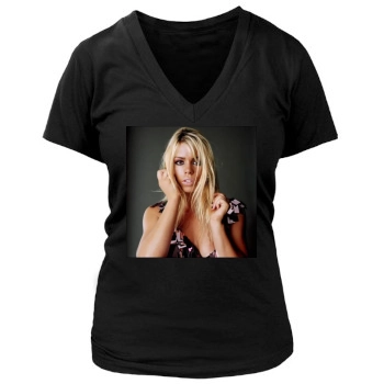 Billie Piper Women's Deep V-Neck TShirt