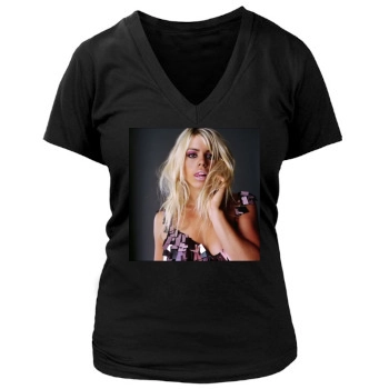 Billie Piper Women's Deep V-Neck TShirt