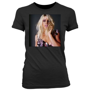 Billie Piper Women's Junior Cut Crewneck T-Shirt