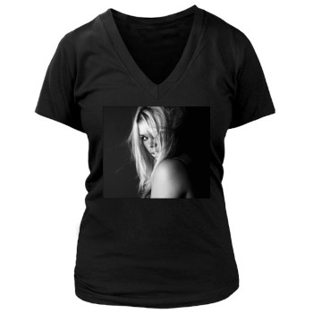 Billie Piper Women's Deep V-Neck TShirt