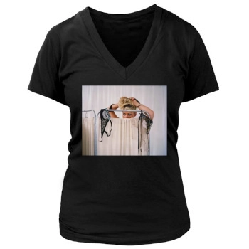 Billie Piper Women's Deep V-Neck TShirt