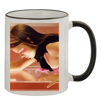 Billie Piper 11oz Colored Rim & Handle Mug