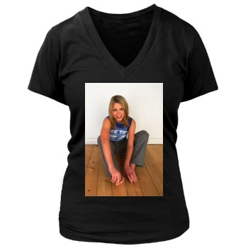 Billie Piper Women's Deep V-Neck TShirt