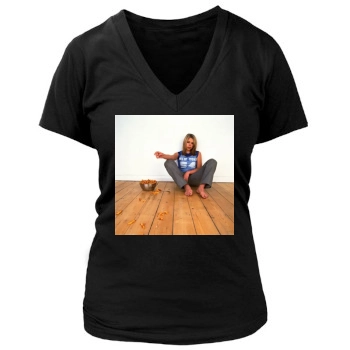 Billie Piper Women's Deep V-Neck TShirt