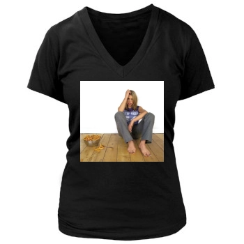 Billie Piper Women's Deep V-Neck TShirt