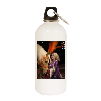 Billie Piper White Water Bottle With Carabiner