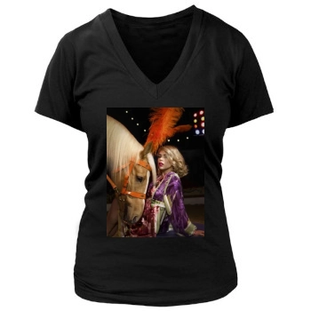 Billie Piper Women's Deep V-Neck TShirt