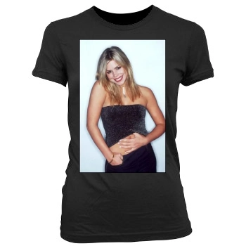 Billie Piper Women's Junior Cut Crewneck T-Shirt