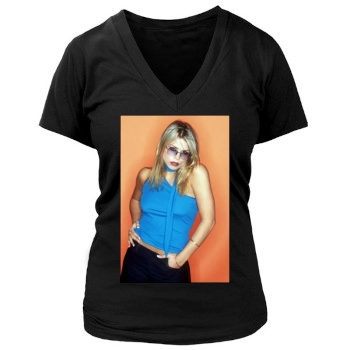 Billie Piper Women's Deep V-Neck TShirt