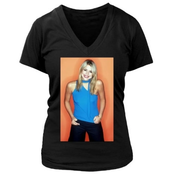 Billie Piper Women's Deep V-Neck TShirt