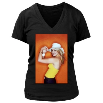 Billie Piper Women's Deep V-Neck TShirt