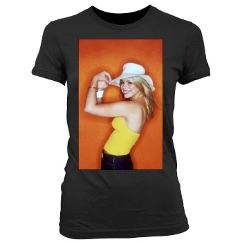 Billie Piper Women's Junior Cut Crewneck T-Shirt