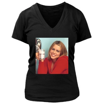 Billie Piper Women's Deep V-Neck TShirt