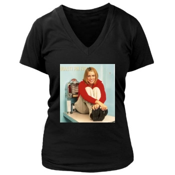 Billie Piper Women's Deep V-Neck TShirt