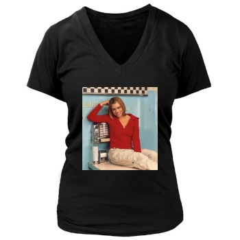 Billie Piper Women's Deep V-Neck TShirt