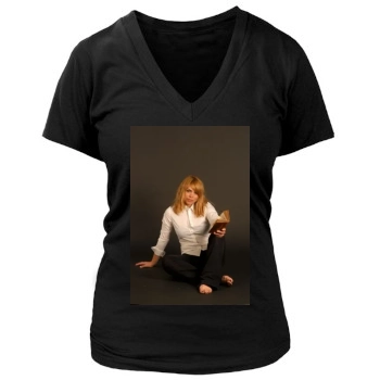 Billie Piper Women's Deep V-Neck TShirt