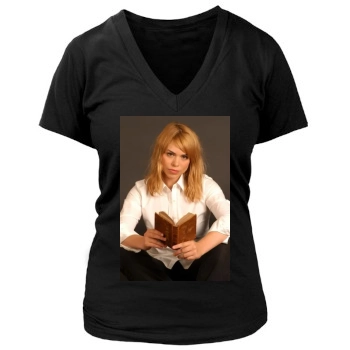 Billie Piper Women's Deep V-Neck TShirt