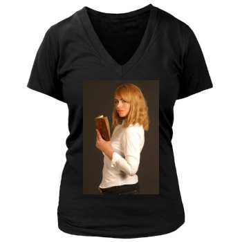 Billie Piper Women's Deep V-Neck TShirt