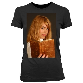 Billie Piper Women's Junior Cut Crewneck T-Shirt