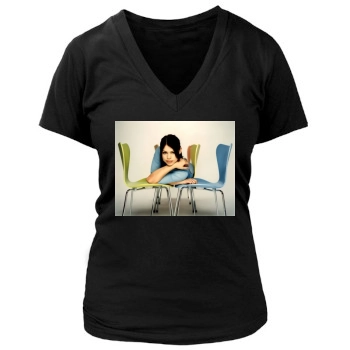 Billie Piper Women's Deep V-Neck TShirt