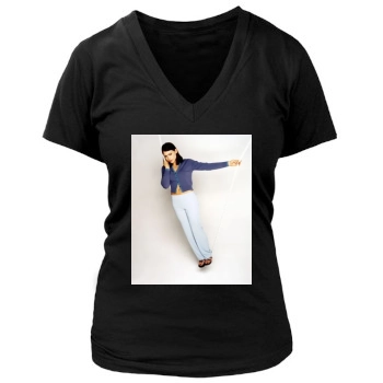 Billie Piper Women's Deep V-Neck TShirt