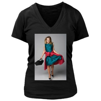 Billie Piper Women's Deep V-Neck TShirt