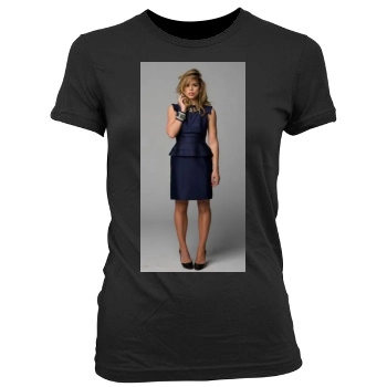 Billie Piper Women's Junior Cut Crewneck T-Shirt