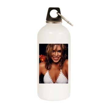 Billie Piper White Water Bottle With Carabiner