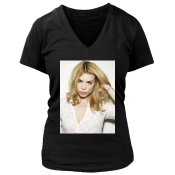 Billie Piper Women's Deep V-Neck TShirt