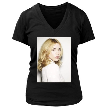 Billie Piper Women's Deep V-Neck TShirt