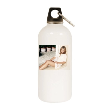 Billie Piper White Water Bottle With Carabiner