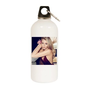 Blake Lively White Water Bottle With Carabiner