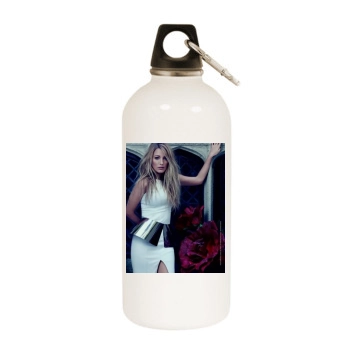 Blake Lively White Water Bottle With Carabiner