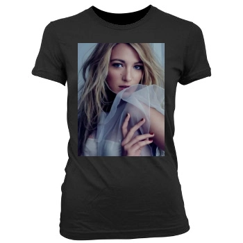 Blake Lively Women's Junior Cut Crewneck T-Shirt