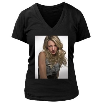 Blake Lively Women's Deep V-Neck TShirt