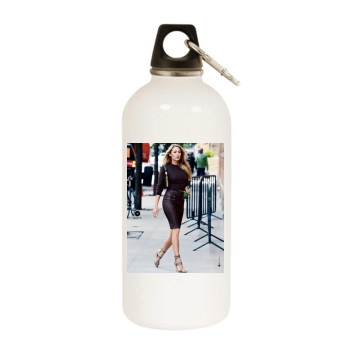 Blake Lively White Water Bottle With Carabiner