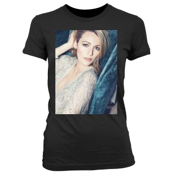 Blake Lively Women's Junior Cut Crewneck T-Shirt