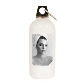 Blake Lively White Water Bottle With Carabiner