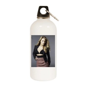 Blake Lively White Water Bottle With Carabiner