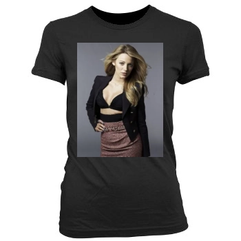 Blake Lively Women's Junior Cut Crewneck T-Shirt