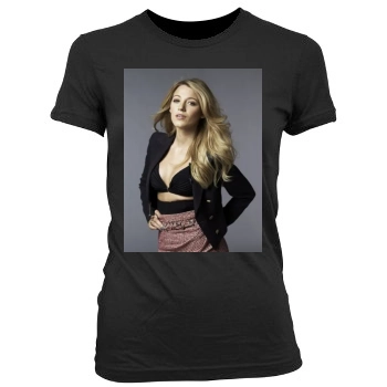 Blake Lively Women's Junior Cut Crewneck T-Shirt