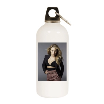 Blake Lively White Water Bottle With Carabiner